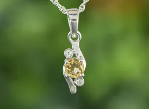 Κρεμαστό με Κίτρινο Χαλαζία (Citrine)