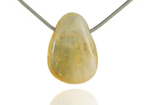 Μενταγιόν με Κίτρινο Ζαφείρι (Citrine)